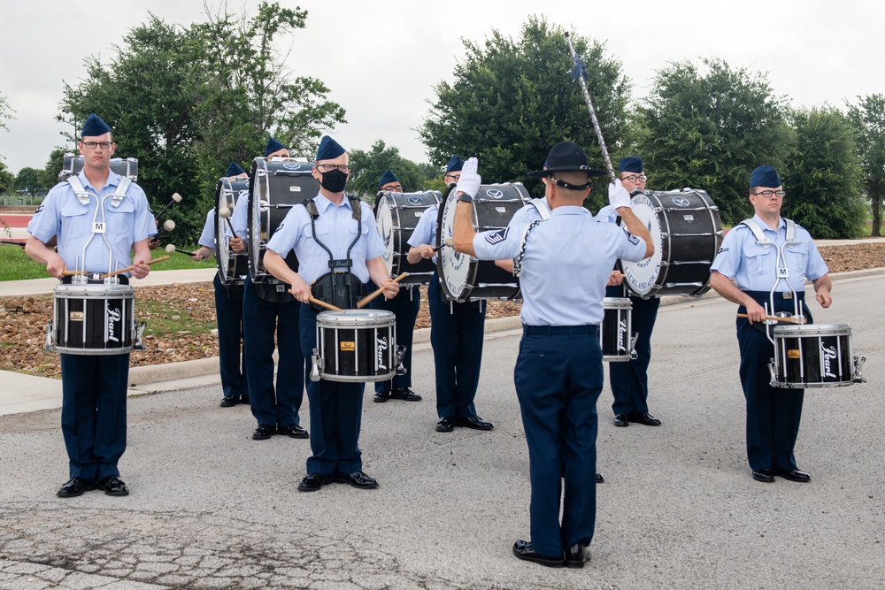 U.S. Air Force Basic Military Training Graduation and Coining Ceremony