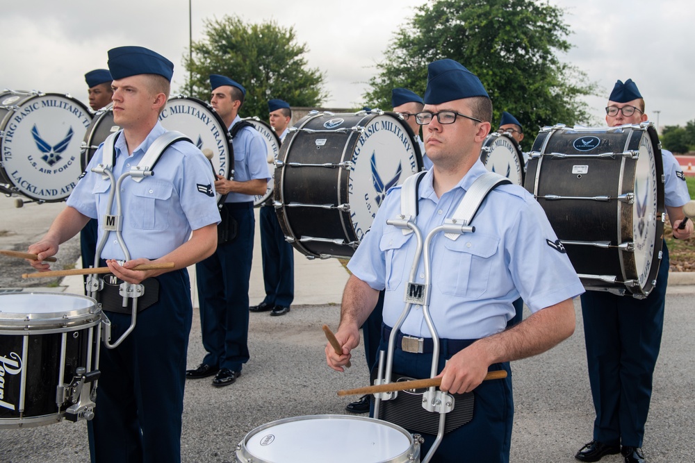 U.S. Air Force Basic Military Training Graduation and Coining Ceremony