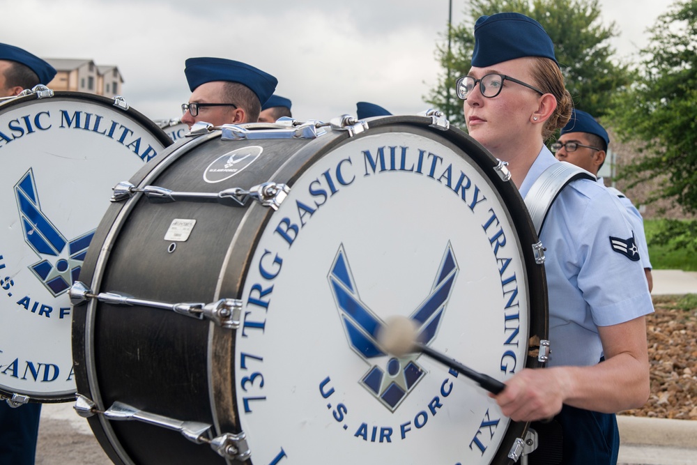 U.S. Air Force Basic Military Training Graduation and Coining Ceremony