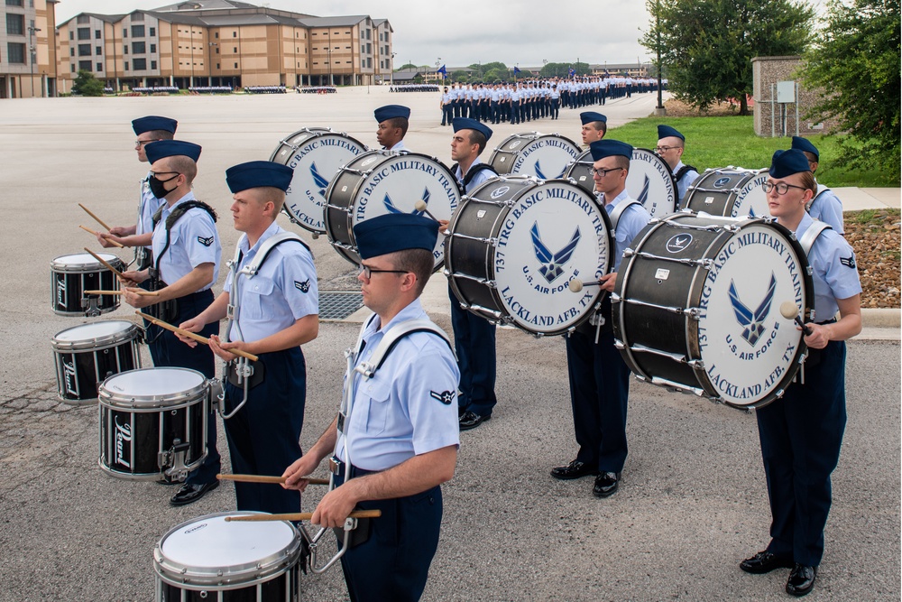 U.S. Air Force Basic Military Training Graduation and Coining Ceremony