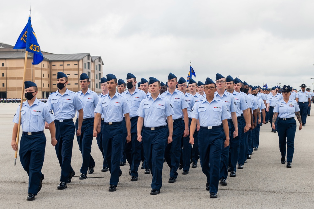 U.S. Air Force Basic Military Training Graduation and Coining Ceremony