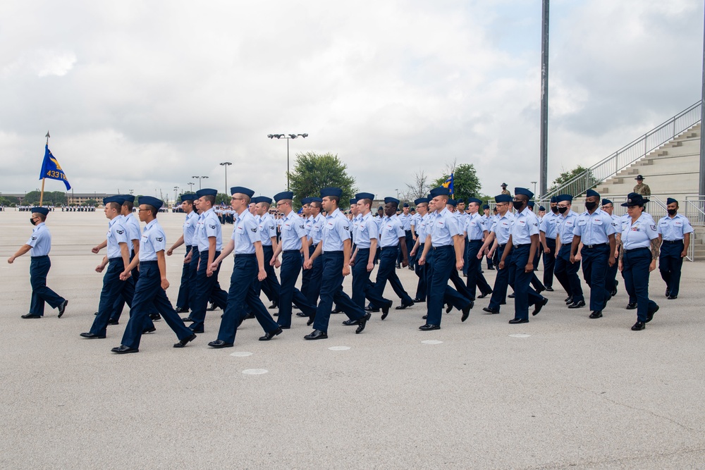 U.S. Air Force Basic Military Training Graduation and Coining Ceremony