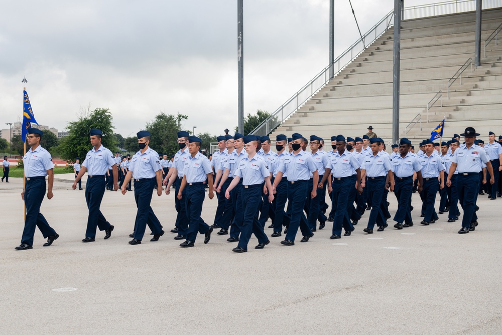 U.S. Air Force Basic Military Training Graduation and Coining Ceremony