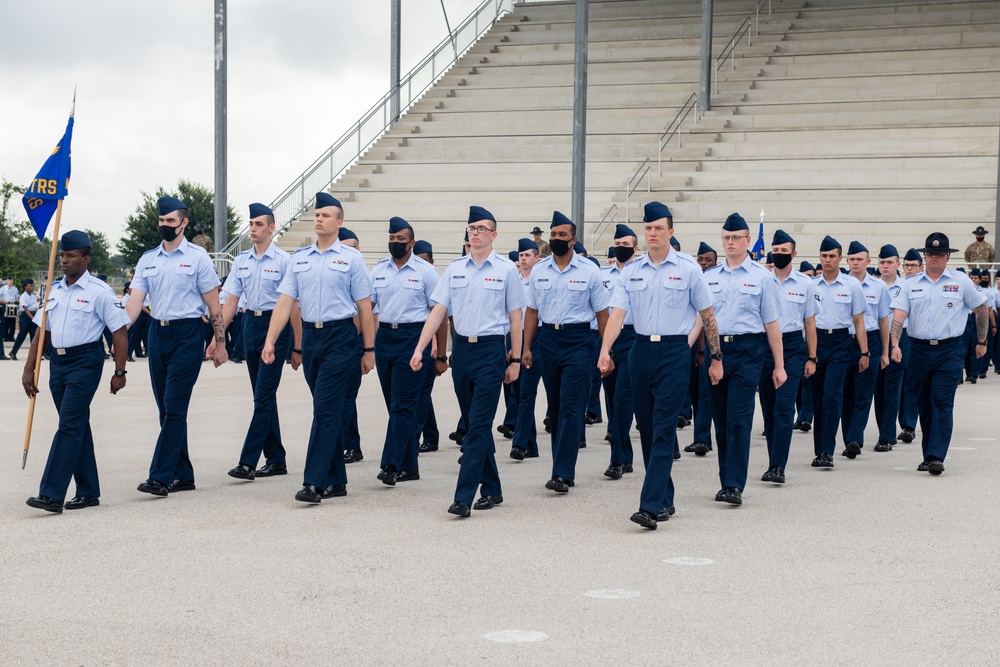 U.S. Air Force Basic Military Training Graduation and Coining Ceremony