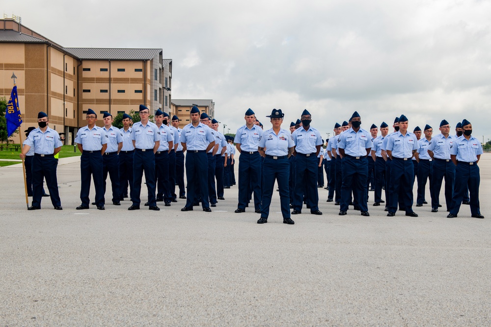 U.S. Air Force Basic Military Training Graduation and Coining Ceremony