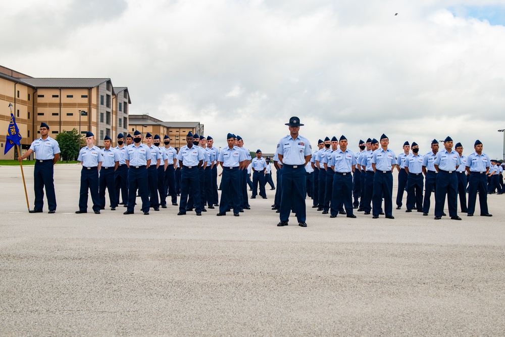 U.S. Air Force Basic Military Training Graduation and Coining Ceremony