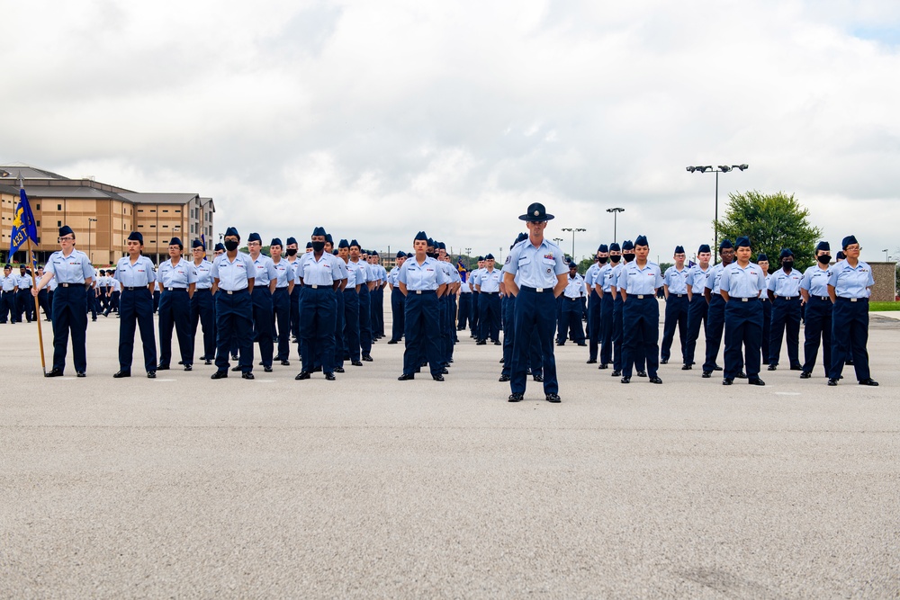 U.S. Air Force Basic Military Training Graduation and Coining Ceremony