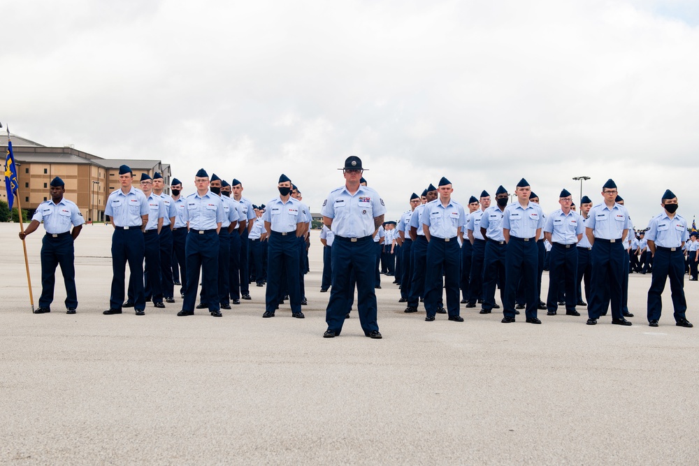 U.S. Air Force Basic Military Training Graduation and Coining Ceremony