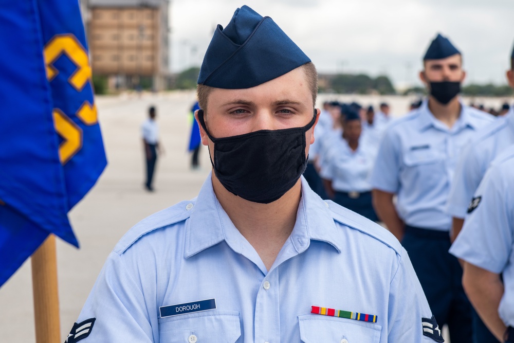 U.S. Air Force Basic Military Training Graduation and Coining Ceremony