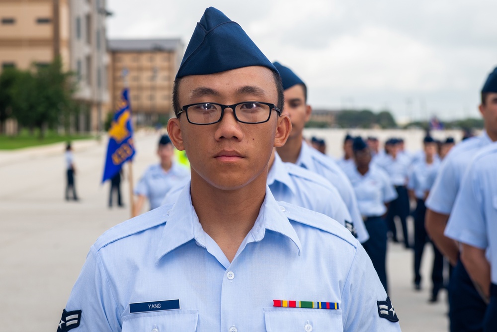 U.S. Air Force Basic Military Training Graduation and Coining Ceremony