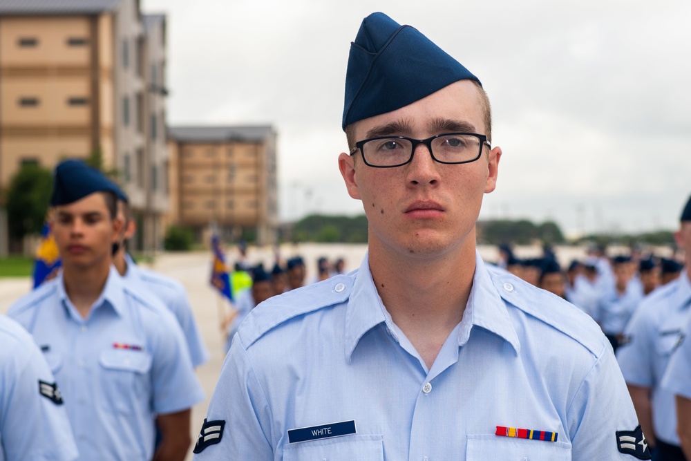 U.S. Air Force Basic Military Training Graduation and Coining Ceremony