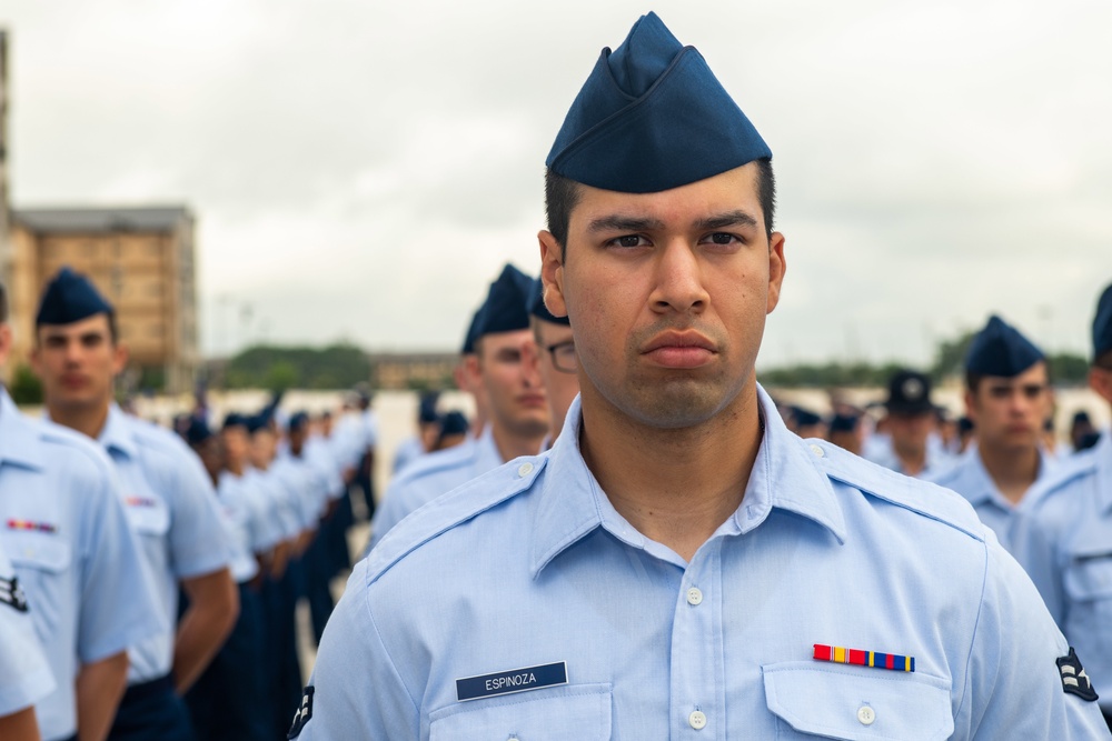 U.S. Air Force Basic Military Training Graduation and Coining Ceremony