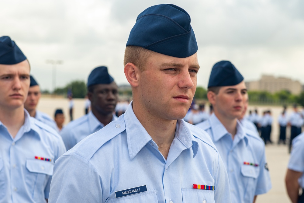 U.S. Air Force Basic Military Training Graduation and Coining Ceremony