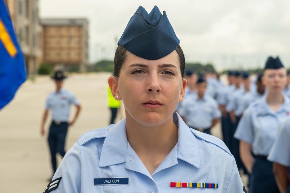 U.S. Air Force Basic Military Training Graduation and Coining Ceremony