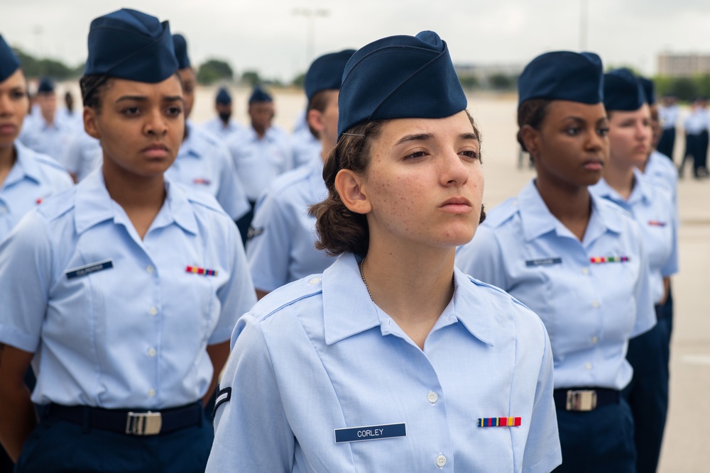 U.S. Air Force Basic Military Training Graduation and Coining Ceremony