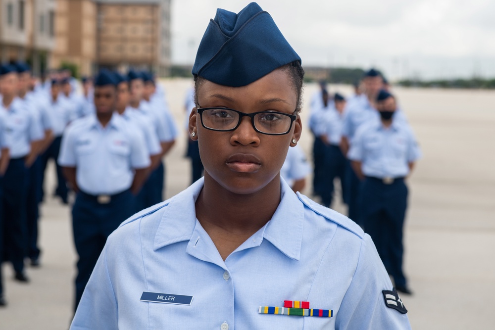 U.S. Air Force Basic Military Training Graduation and Coining Ceremony