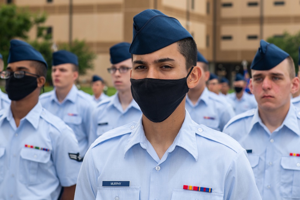 U.S. Air Force Basic Military Training Graduation and Coining Ceremony