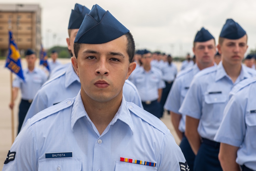 U.S. Air Force Basic Military Training Graduation and Coining Ceremony