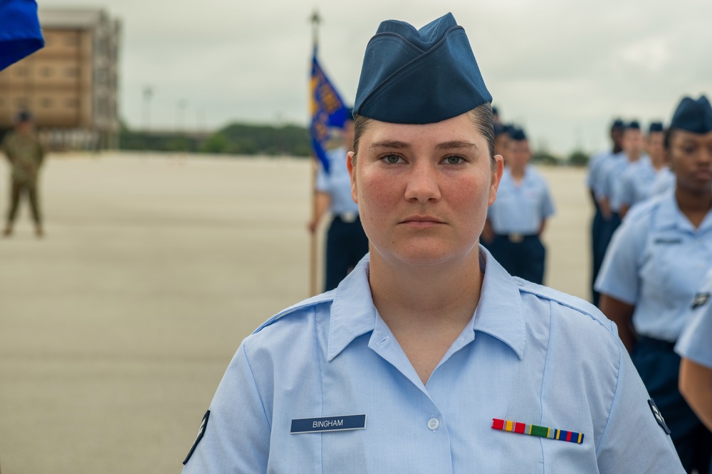 U.S. Air Force Basic Military Training Graduation and Coining Ceremony