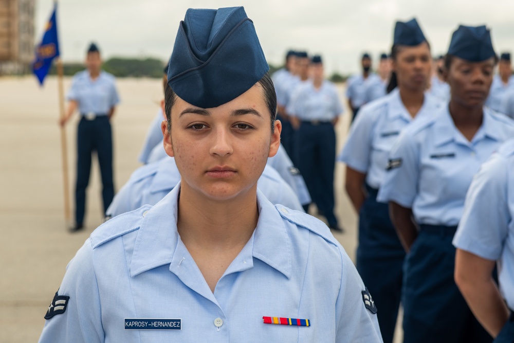 U.S. Air Force Basic Military Training Graduation and Coining Ceremony