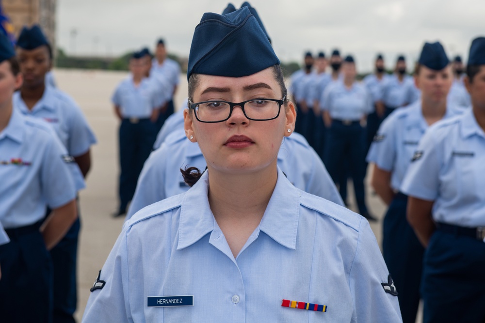 U.S. Air Force Basic Military Training Graduation and Coining Ceremony