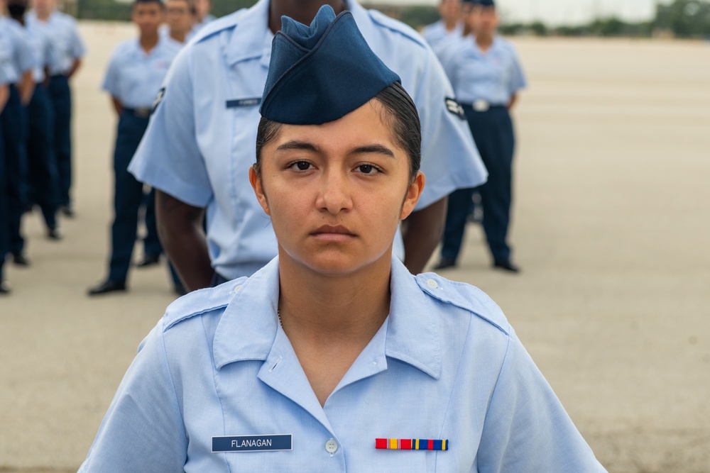 U.S. Air Force Basic Military Training Graduation and Coining Ceremony