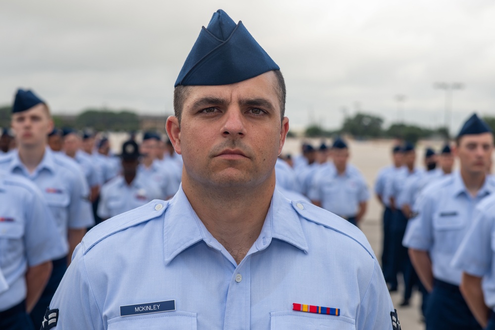 U.S. Air Force Basic Military Training Graduation and Coining Ceremony