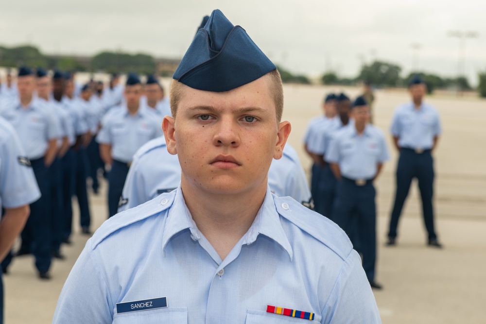 U.S. Air Force Basic Military Training Graduation and Coining Ceremony