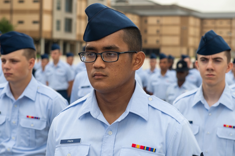 U.S. Air Force Basic Military Training Graduation and Coining Ceremony