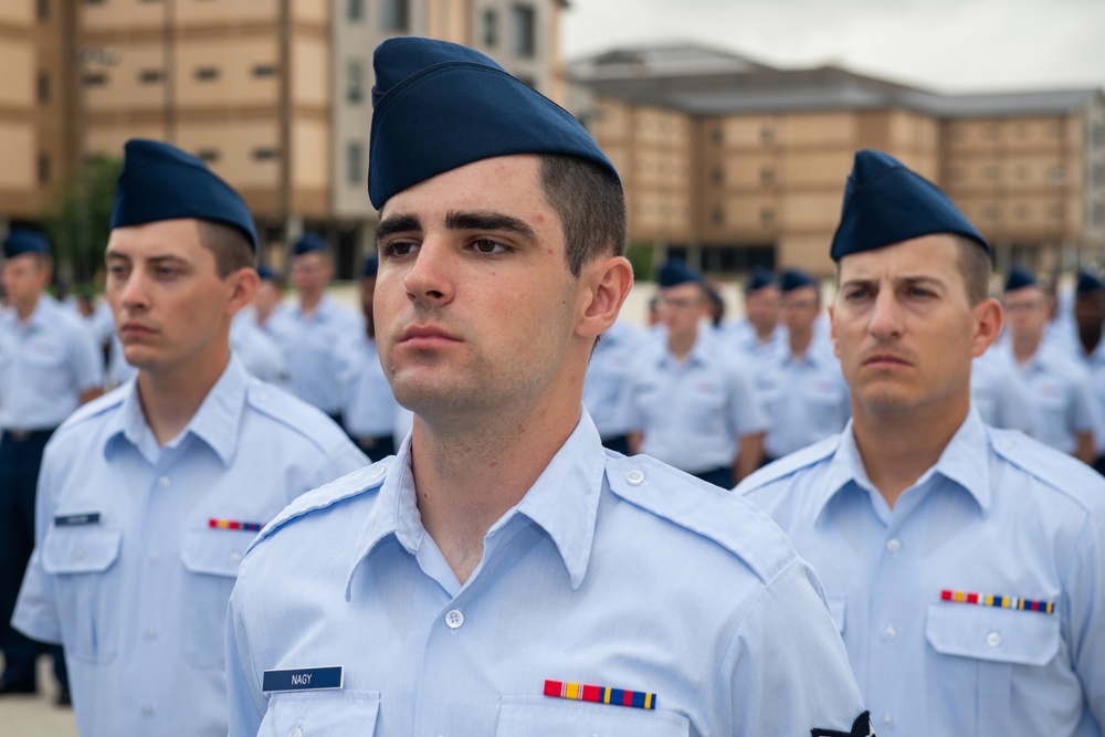 U.S. Air Force Basic Military Training Graduation and Coining Ceremony