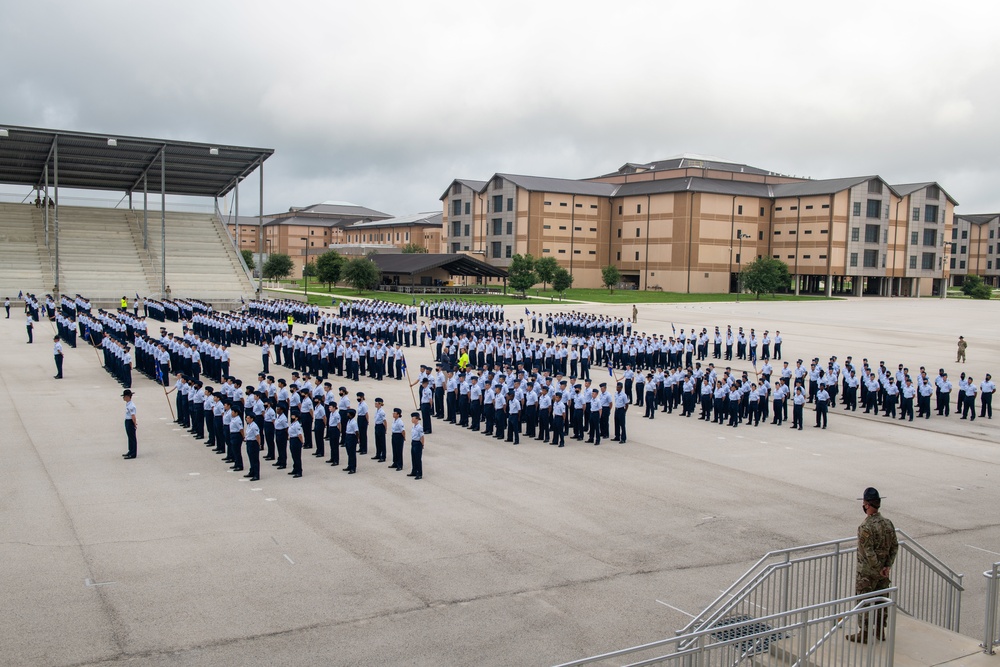 U.S. Air Force Basic Military Training Graduation and Coining Ceremony