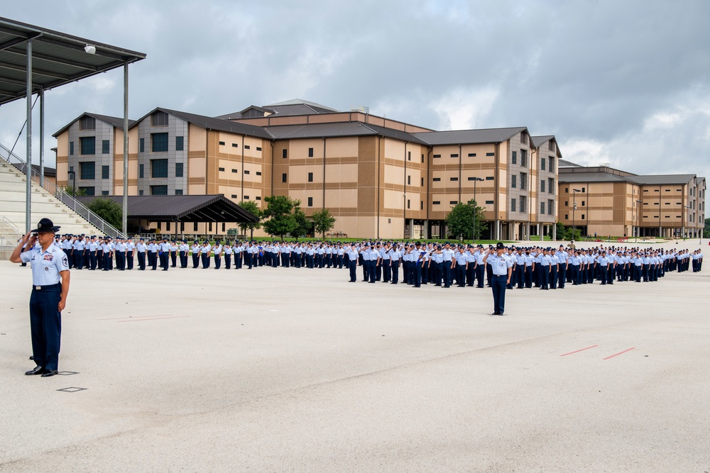 U.S. Air Force Basic Military Training Graduation and Coining Ceremony