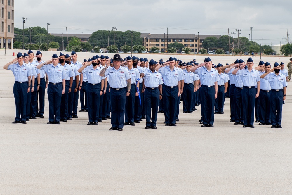 U.S. Air Force Basic Military Training Graduation and Coining Ceremony