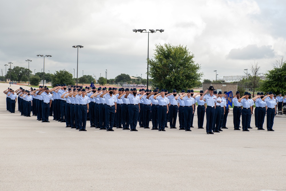 U.S. Air Force Basic Military Training Graduation and Coining Ceremony