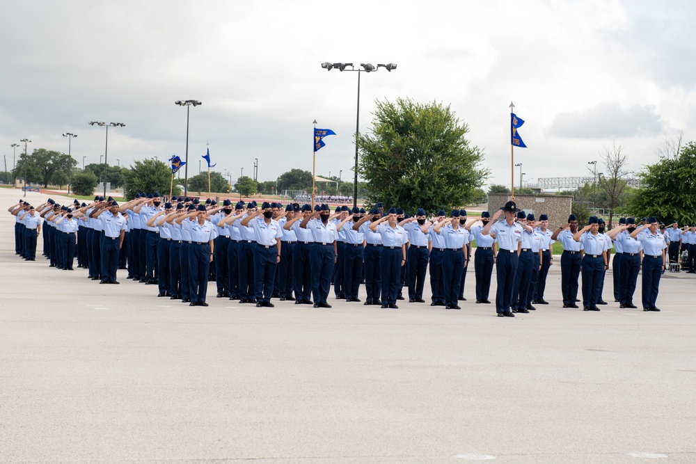 U.S. Air Force Basic Military Training Graduation and Coining Ceremony