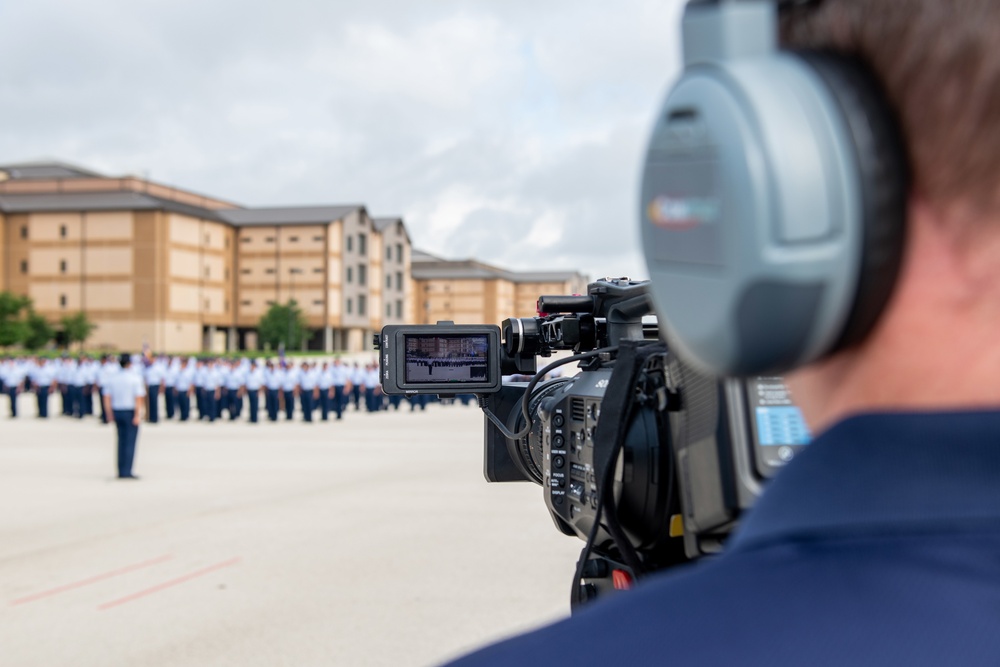 U.S. Air Force Basic Military Training Graduation and Coining Ceremony