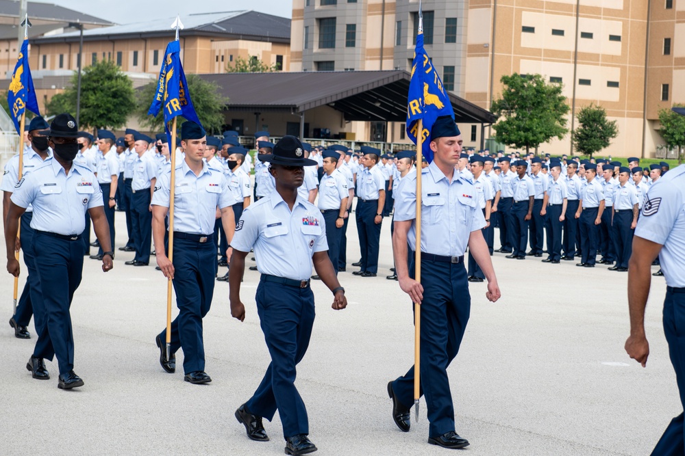 U.S. Air Force Basic Military Training Graduation and Coining Ceremony