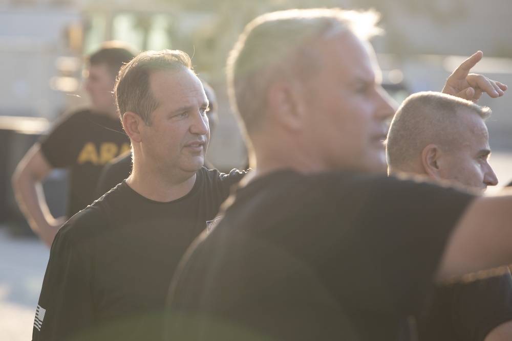 The Commanding General of the 3rd Infantry Division visits Marne Air Soldiers at Hunter Army Airfield.