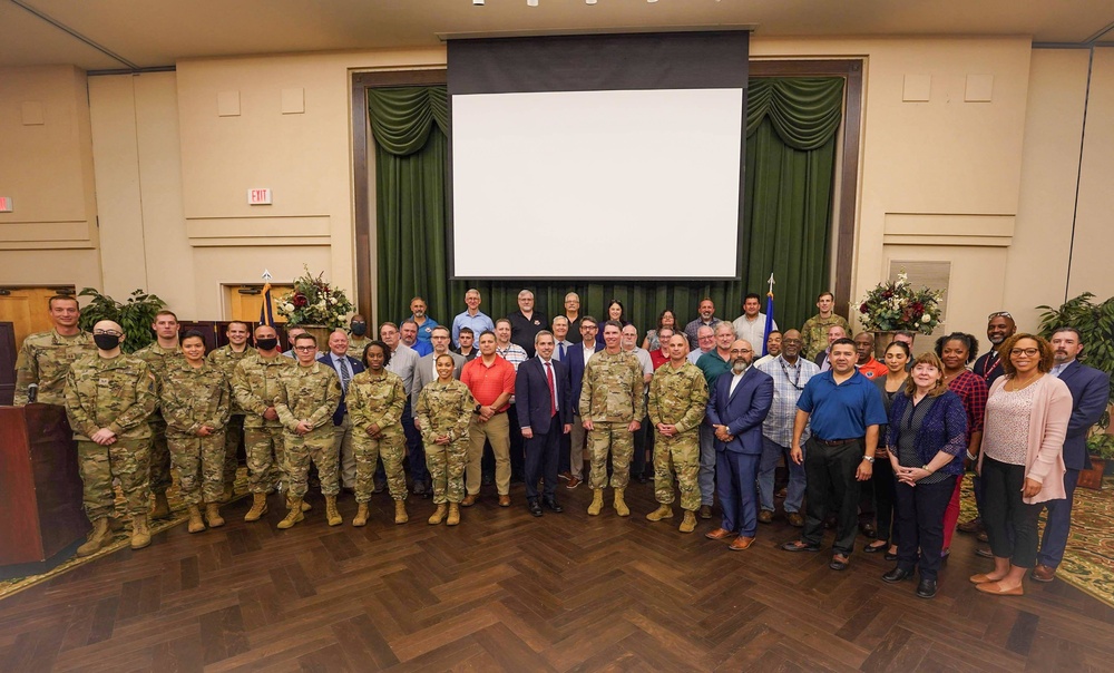 688th Cyberspace Wing Staff takes group photo
