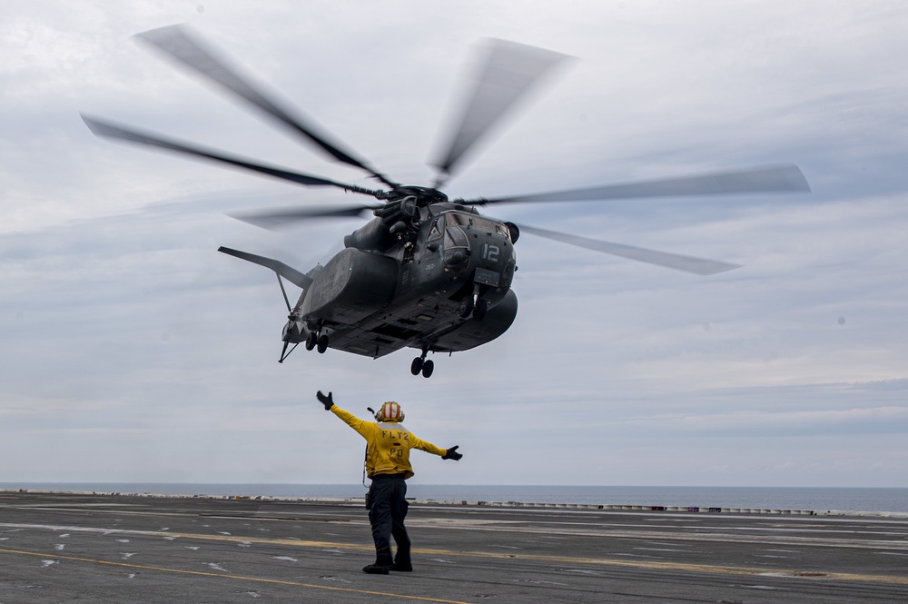 Truman is conducting readiness training in the Atlantic Ocean in preparation for future operations.