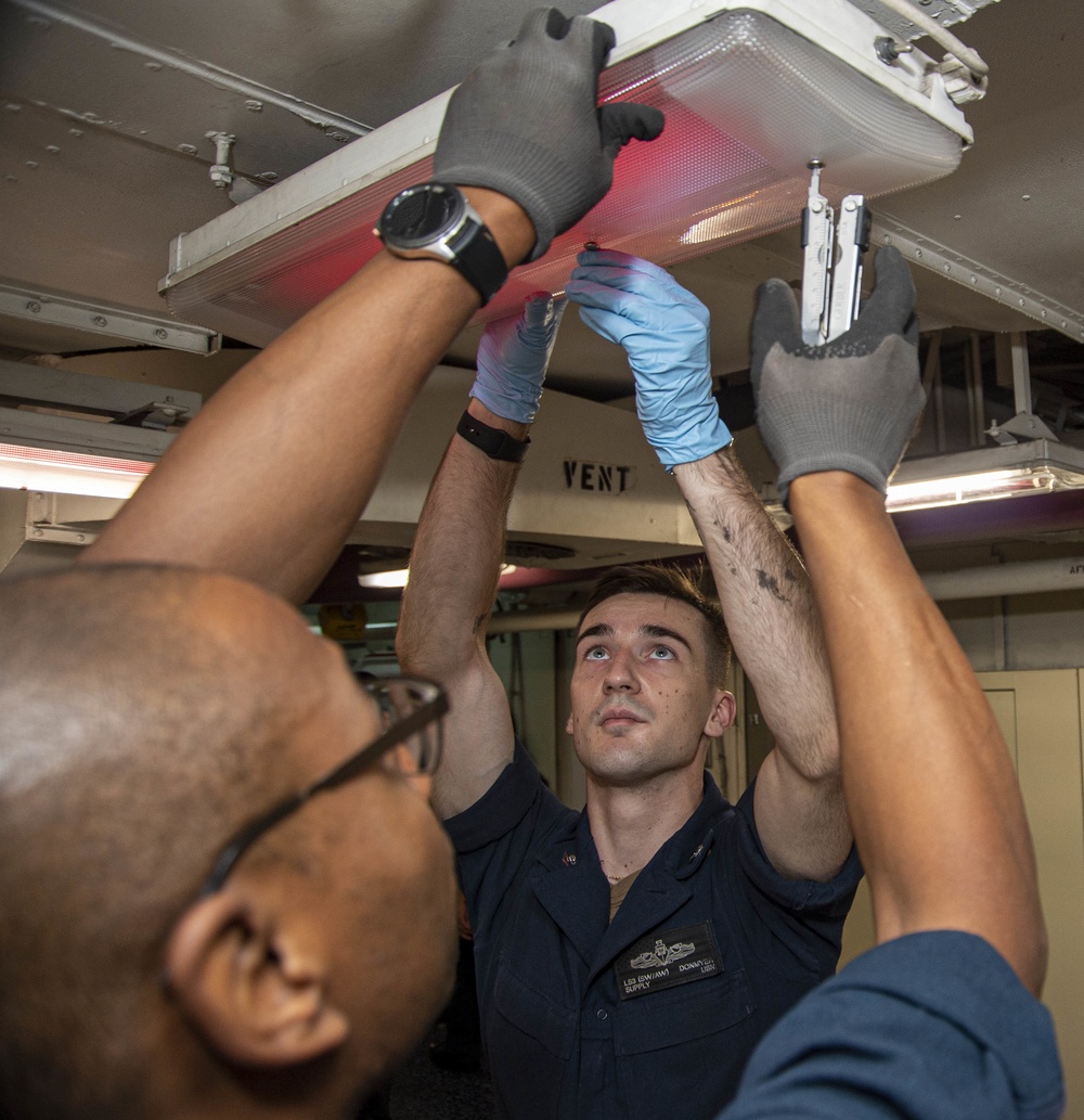 Truman is conducting readiness training in the Atlantic Ocean in preparation for future operations.