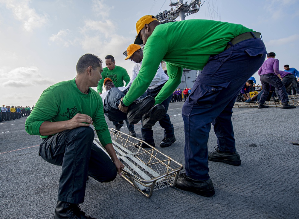 Truman is conducting readiness training in the Atlantic Ocean in preparation for future operations.