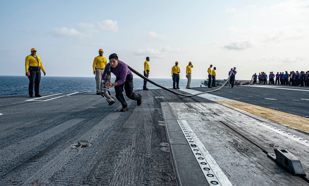 Truman is conducting readiness training in the Atlantic Ocean in preparation for future operations.