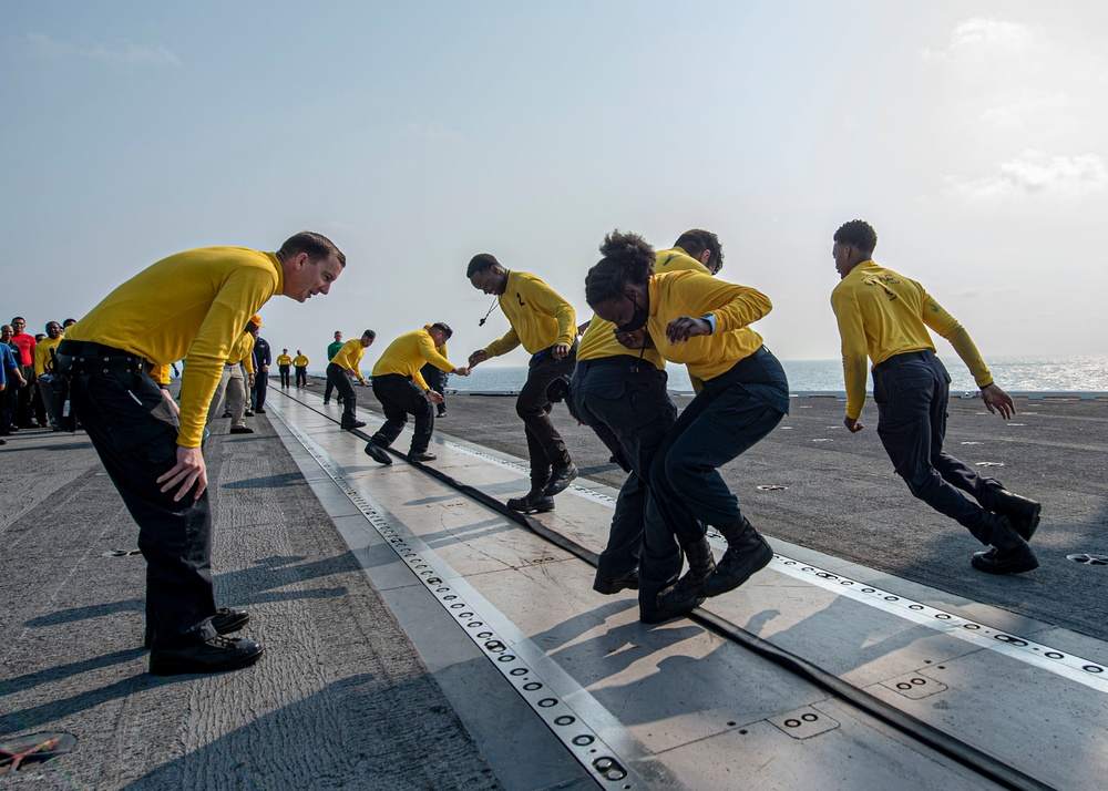 Truman is conducting readiness training in the Atlantic Ocean in preparation for future operations.