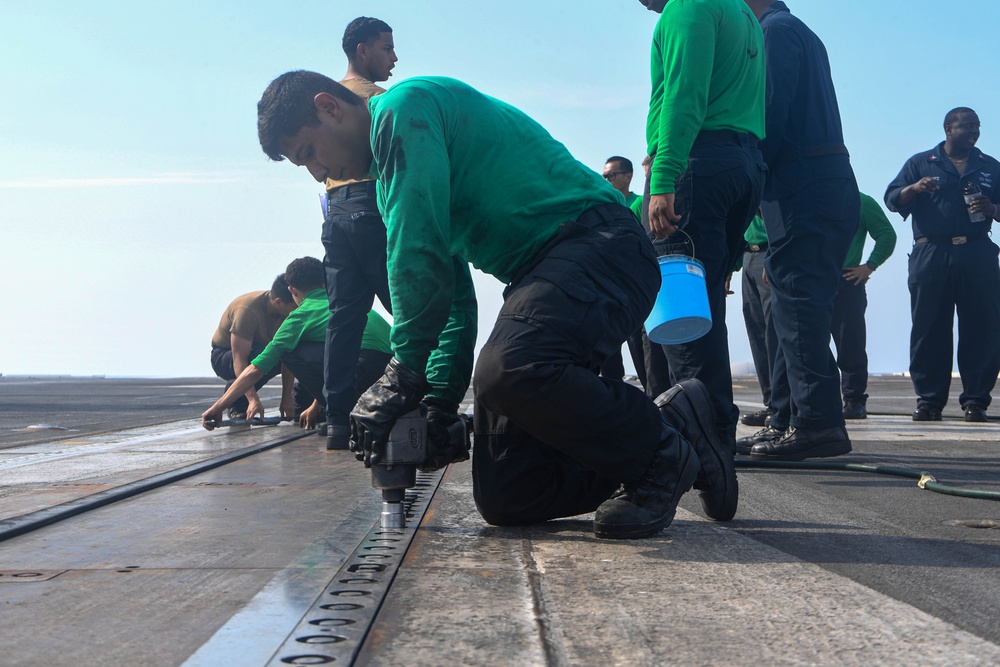 Truman is conducting readiness training in the Atlantic Ocean in preparation for future operations.