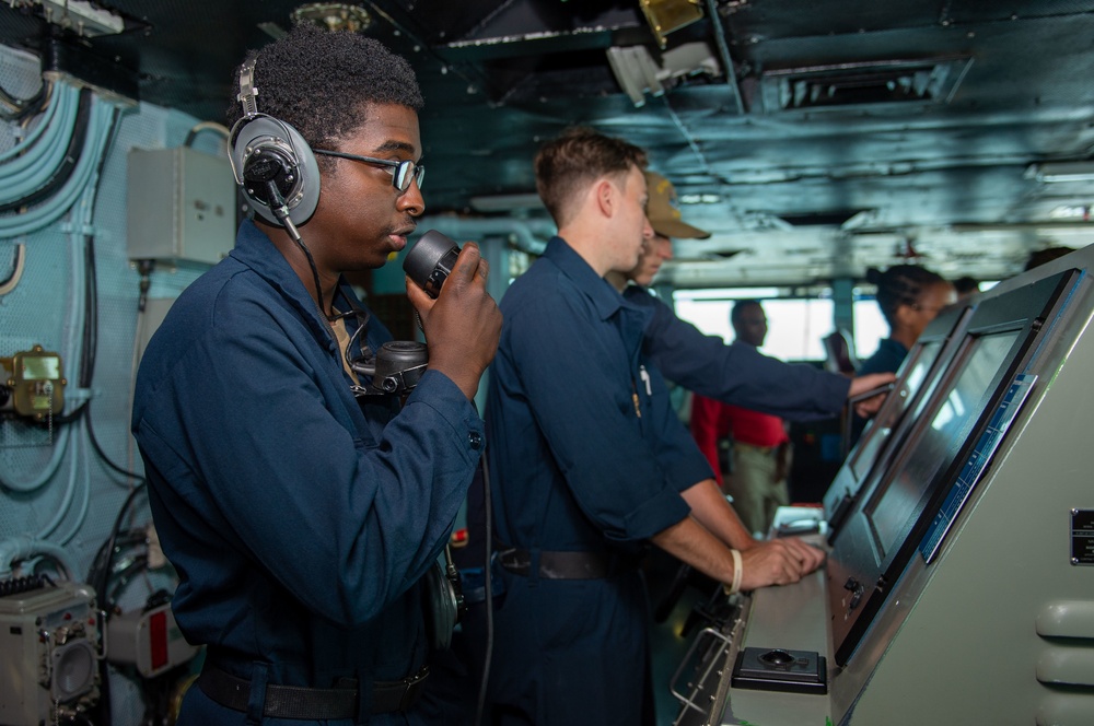 Truman is conducting readiness training in the Atlantic Ocean in preparation for future operations.