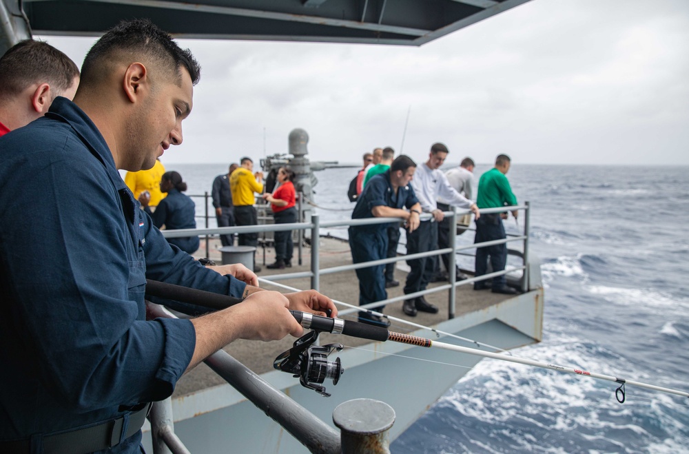 USS Ronald Reagan (CVN 76) Morale Welfare and Recreation Fishing