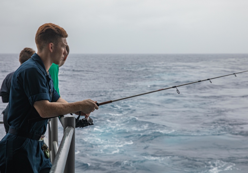 USS Ronald Reagan (CVN 76) Morale Welfare and Recreation Fishing