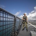 USS Billings Sailor Stands Watch
