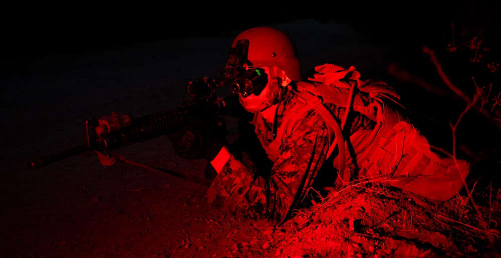 CLB 5 Marines Conduct Night Patrol